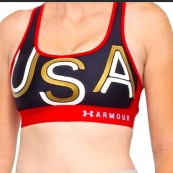 NWT Under Armour USA Sports Bra - Picture 1 of 11